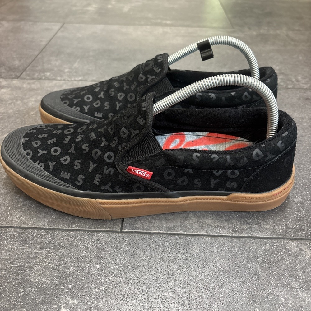 VANS BMX Slip-On Black/Gum Odyssey 40 Year Anniversary Shoes Men's Size 9 Suede